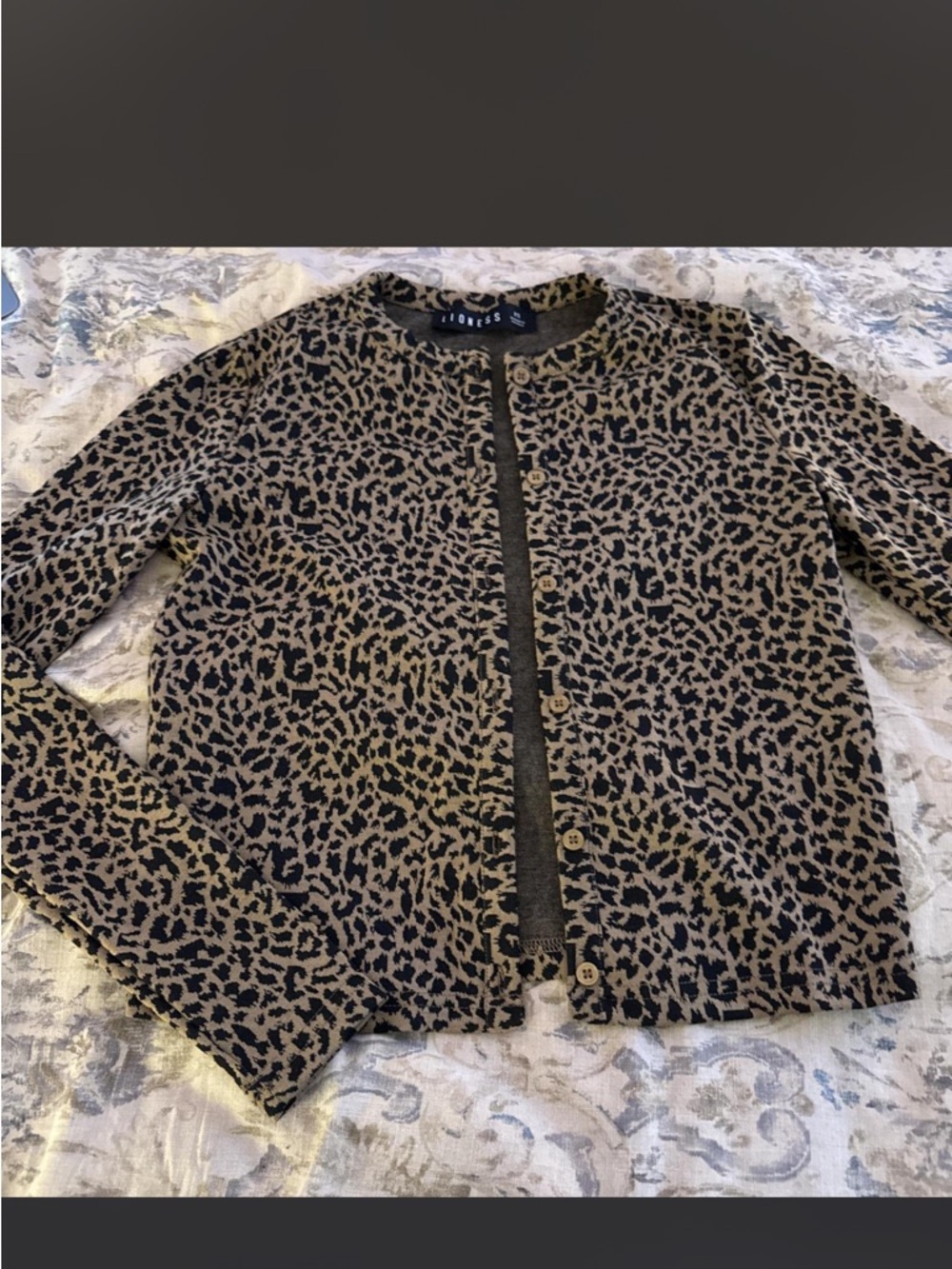 Lioness Leopard Print Cardigan